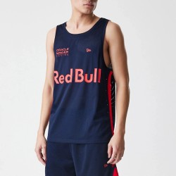 Camiseta sin mangas de malla de baloncesto RBR NEWERA para hombre en azul noche