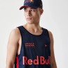 Camiseta sin mangas de malla de baloncesto RBR NEWERA para hombre en azul noche