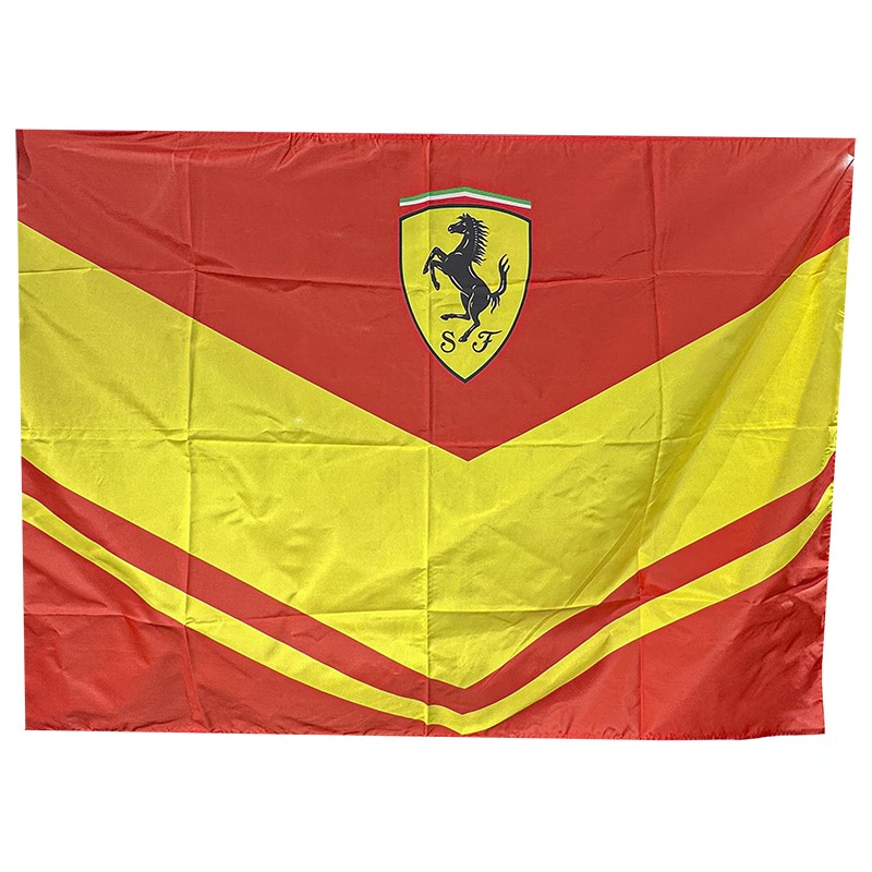 Drapeau rouge de l'hypercar Ferrari
