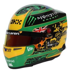 Oscar Piastri 2025 GP Australia Mini Helmet Bell escala 1:2