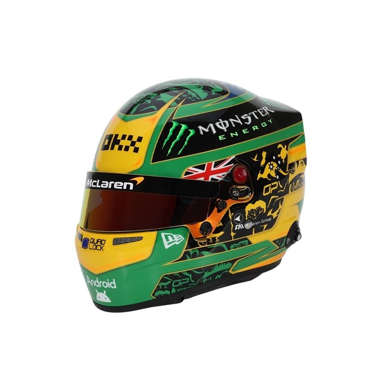 Oscar Piastri 2025 GP Australia Mini Helmet Bell escala 1:2