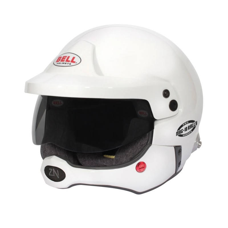 Bell MAG-10 Rally Pro White (HANS) FIA 8859-2024/SA2020