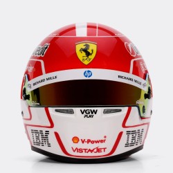 Charles Leclerc 2025 Mini Helmet Bell escala 1:2
