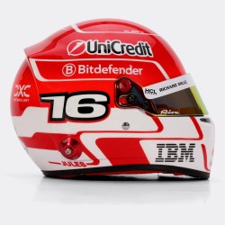 Charles Leclerc 2025 Mini Helmet Bell escala 1:2
