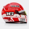 Charles Leclerc 2025 Mini Helmet Bell escala 1:2