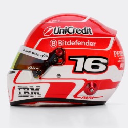 Charles Leclerc 2025 Mini Helmet Bell escala 1:2