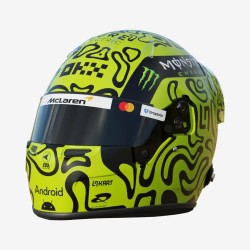 Lando Norris 2025 Mini Helmet Bell escala 1:2