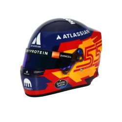 Carlos Sainz 2025 Mini Helmet Bell escala 1:2