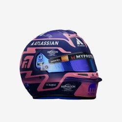 Alex Albon 2025 Mini Helmet Bell escala 1:2