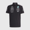 Mercedes-amg f1 adidas 2025 team polo black