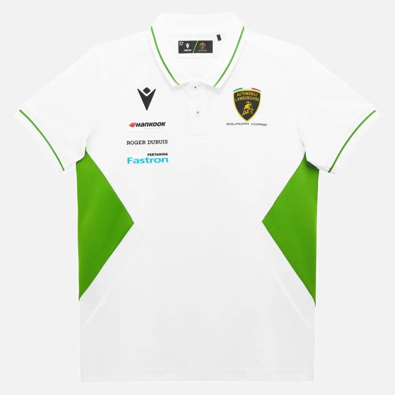 Automobili Lamborghini Squadra Corse Polo Blanco Para Niño