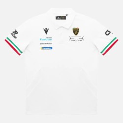 Polo blanco para niño Lamborghini Squadra Corse