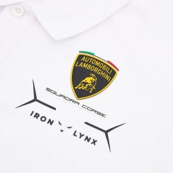Polo blanco para niño Lamborghini Squadra Corse
