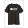 Camiseta Palabras Gráficas Puma Hombre Negro