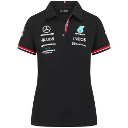 Polo Equipo Mercedes Amg Petronas F1 Negro Mujer