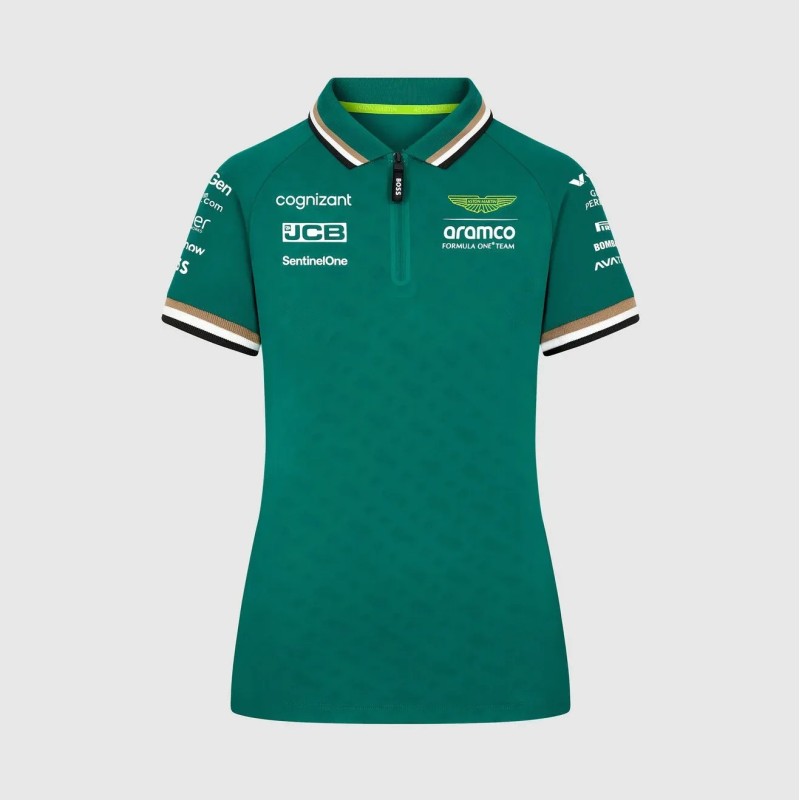 Polo réplica equipo Aston Martin F1 mujer