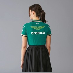 Polo réplica equipo Aston Martin F1 mujer