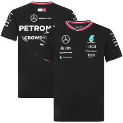 Camiseta Infantil Mercedes AMG Petronas F1 2024 Team Driver - Negro