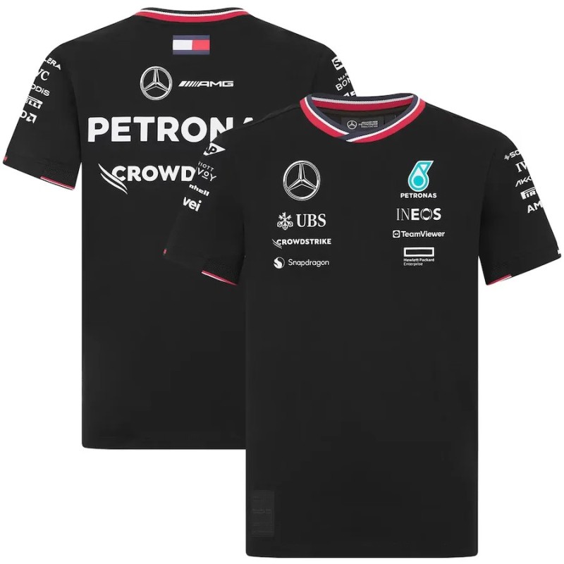 Camiseta Infantil Mercedes AMG Petronas F1 2024 Team Driver - Negro Camiseta Infantil Mercedes AMG Petronas F1 2024 Team Driver - Negro