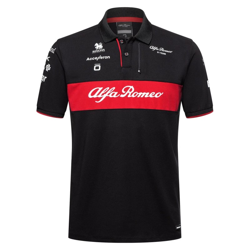 Polo Alfa Romeo Mens Race Team Black/Red
