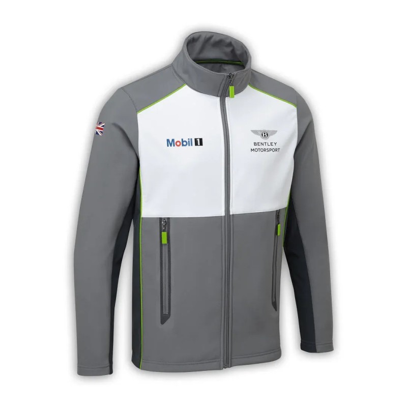 Chaqueta suave del equipo Bentley para hombre gris