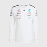 Adidas 2025 Long Sleeve Driver T-shirt Mercedes-AMG F1