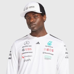 Adidas 2025 Long Sleeve Driver T-shirt Mercedes-AMG F1