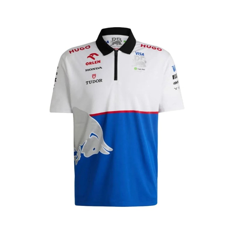 Visa Cash App RB Polo Blanco Hombre