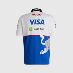 Visa Cash App RB Polo Blanco Hombre