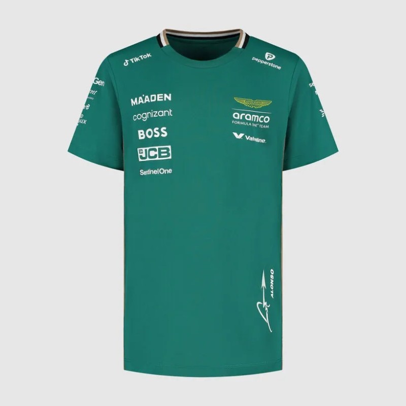 Camiseta Infantil Fernando Alonso Aston Martin F1 Team