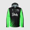 Equipo Stake F1 Chaqueta de Lluvia Hombre Negra/Verde