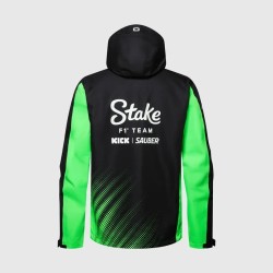 Equipo Stake F1 Chaqueta de Lluvia Hombre Negra/Verde