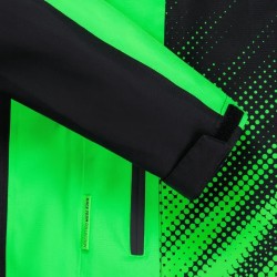 Equipo Stake F1 Chaqueta de Lluvia Hombre Negra/Verde