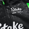 Equipo Stake F1 Chaqueta de Lluvia Hombre Negra/Verde