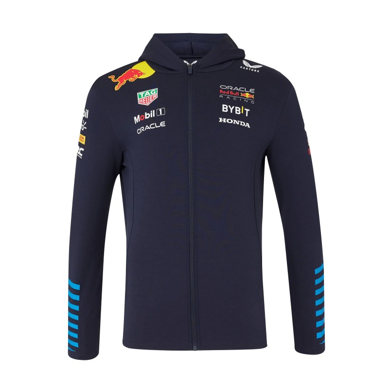 Red Bull Racing Men's Full Zip Hoodie Navy