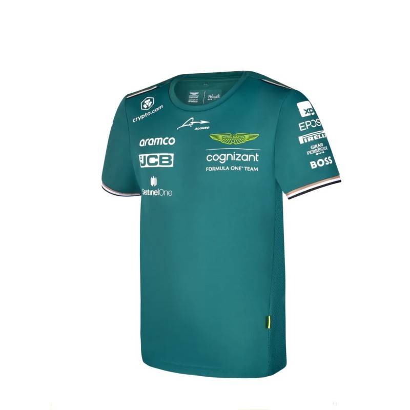 Camiseta Aston Martin F1 Fernando Alonso Niño Verde 2023