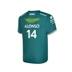 Camiseta Aston Martin F1 Fernando Alonso Niño Verde 2023
