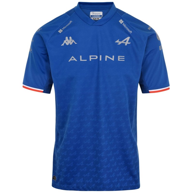 Camiseta Deportiva Alpine F1 Azul Real para Hombre