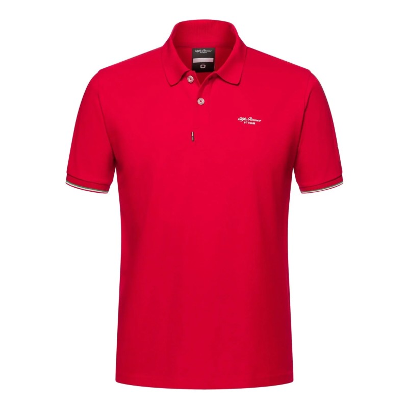 Alfa Romeo Racing F1 Small Logo Pique Polo Shirt