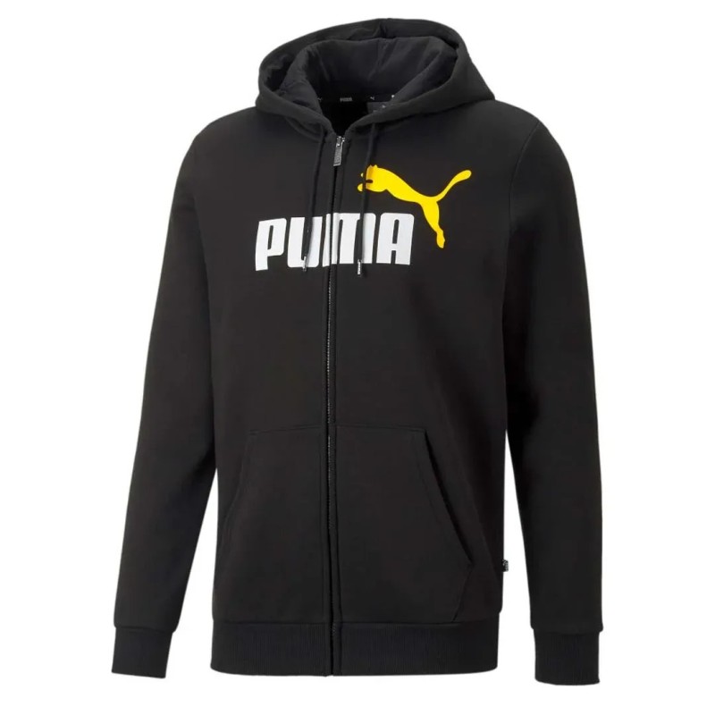 Sudadera con Cremallera Puma Negra