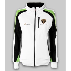 Felpa Lamborghini Squadra Corse Mujer Blanca