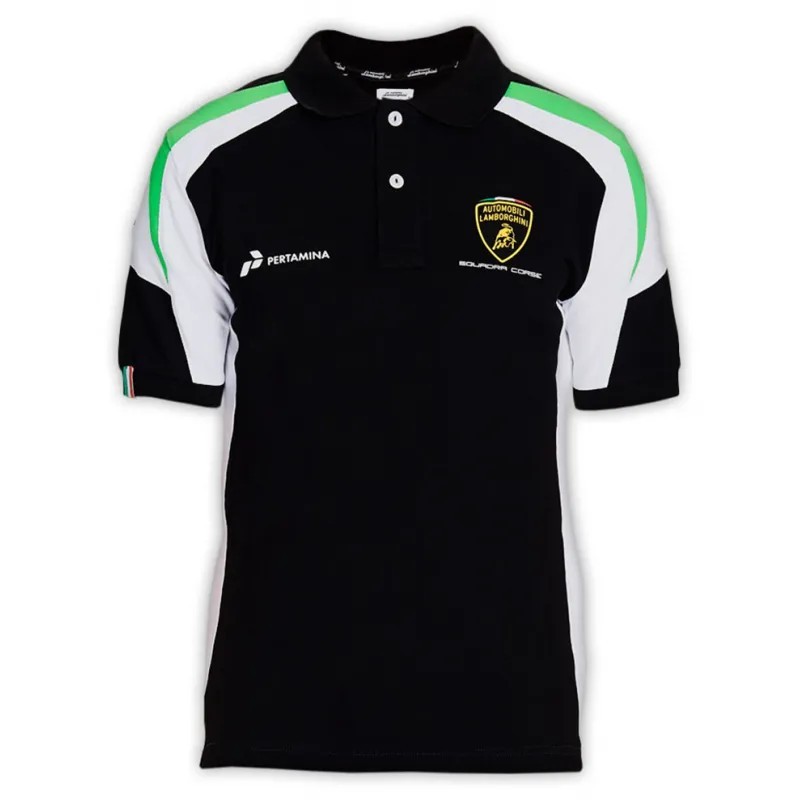 Polo Lamborghini SC para Mujer Negro y Lima