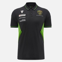 Automobili Lamborghini Squadra Corse Polo Negro Para Hombre