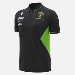 Automobili Lamborghini Squadra Corse Polo Negro Para Hombre