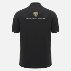 Automobili Lamborghini Squadra Corse Polo Negro Para Hombre