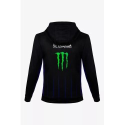 VR46 Sudadera con capucha completa para hombre en negro