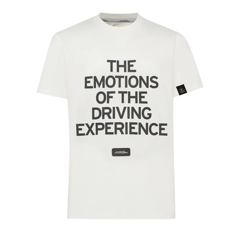 Camiseta Lamborghini Swinger Emotions Hombre Blanca