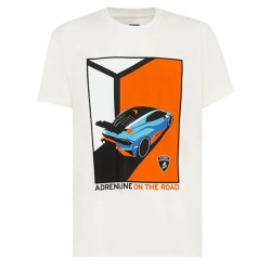 Camiseta Lamborghini Swinger Graphic Hombre Blanca