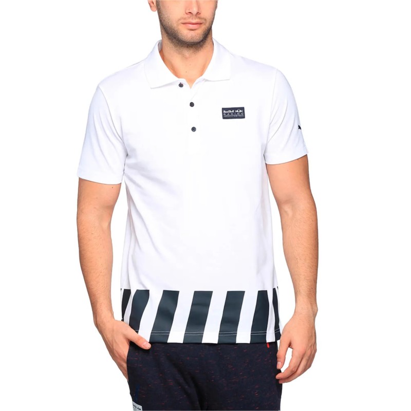 Polo Red Bull Racing Puma Hombre Blanco Polo Red Bull Racing Puma Hombre Blanco
