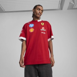 Camiseta Oversized de Pilotos Ferrari